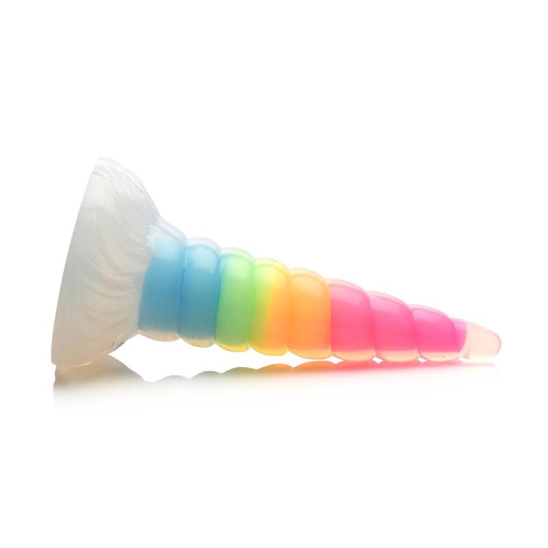 Dildo Luminiscente Rainbow Brilla en la Oscuridad - Imagen 2