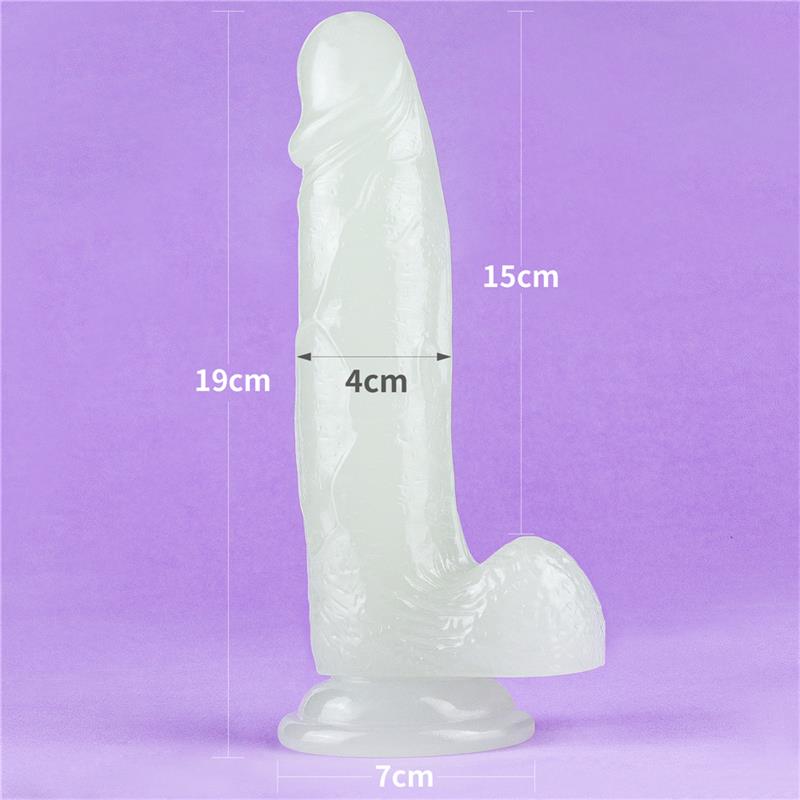 Dildo Lumino 7.5 Luz Azul - Imagen 13