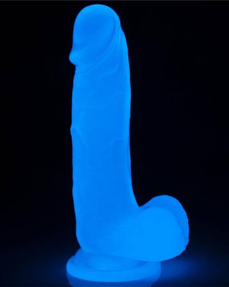 Dildo Lumino 7.5 Luz Azul