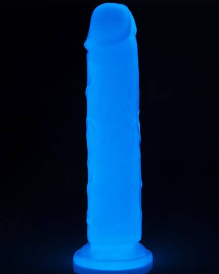 Dildo Lumino 8 Luz Azul