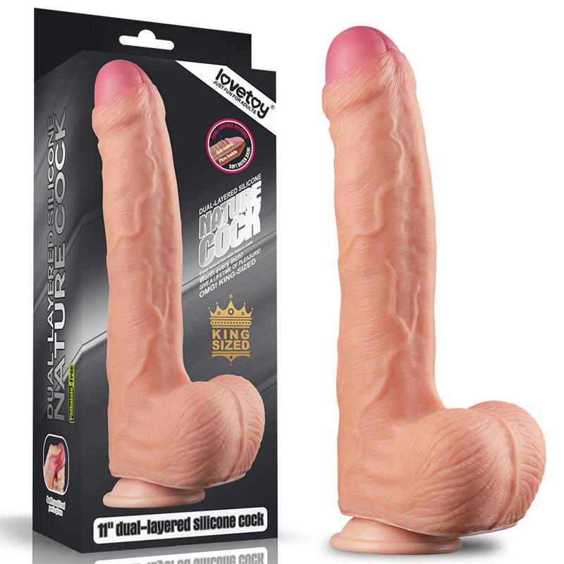 Dildo Nature 11 Dual Layer Natural - Imagen 3