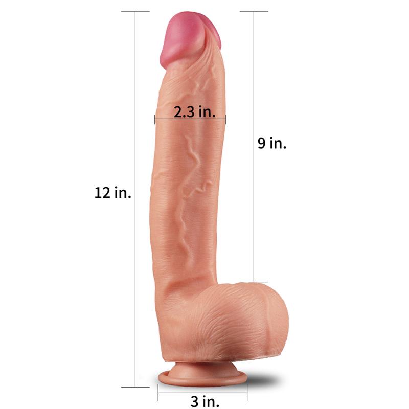 Dildo Nature 12 Dual Layer Natural - Imagen 2