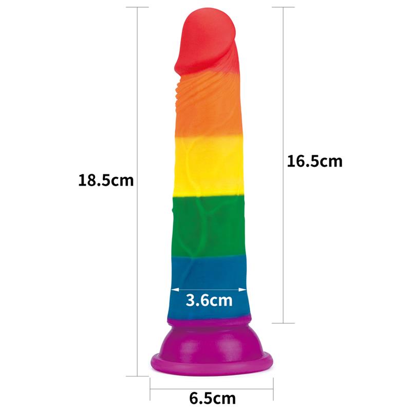 Dildo Prider 7 Silicona Líquida LGBT - Imagen 10