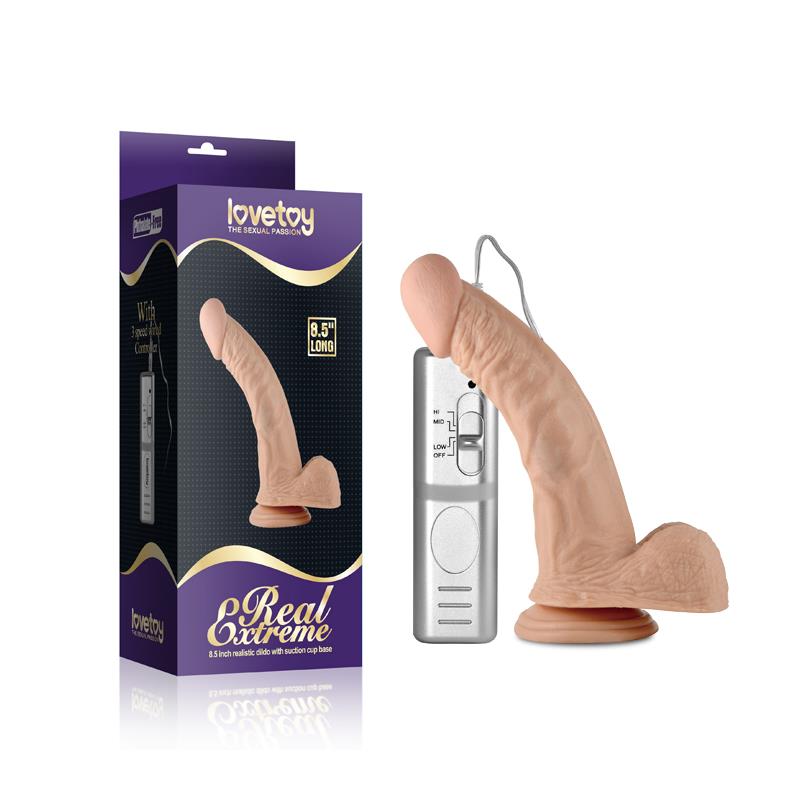 Dildo Real Extreme con Vibración 8.5 Natural - Imagen 5