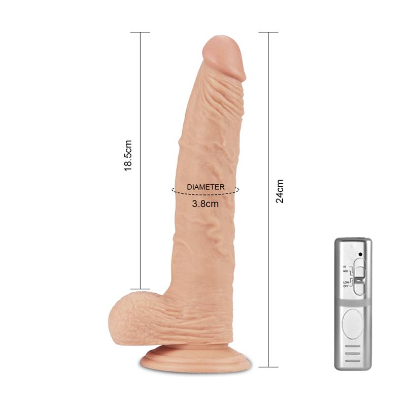 Dildo Real Extreme con Vibración 9.5 Natural - Imagen 4