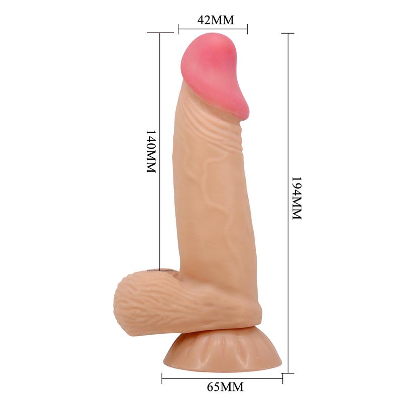 Dildo Realista con Piel Deslizante Retractil 19.4 cm - Imagen 9