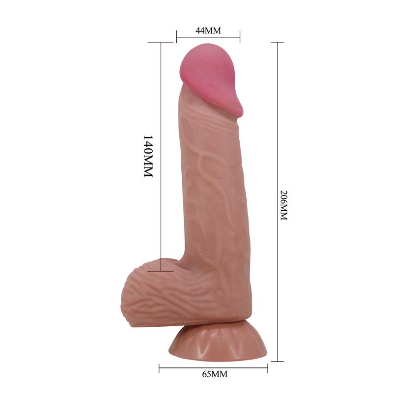 Dildo Realista Piel Deslizante Retractil 20.6 cm - Imagen 8