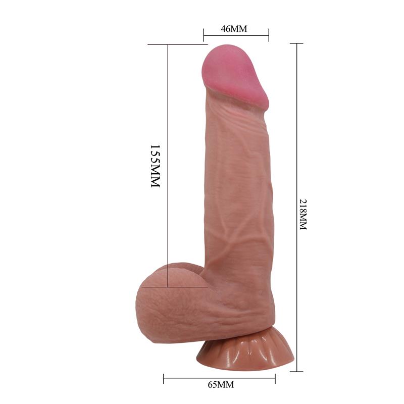 Dildo Realista Piel Deslizante Retractil 21.8 cm - Imagen 9