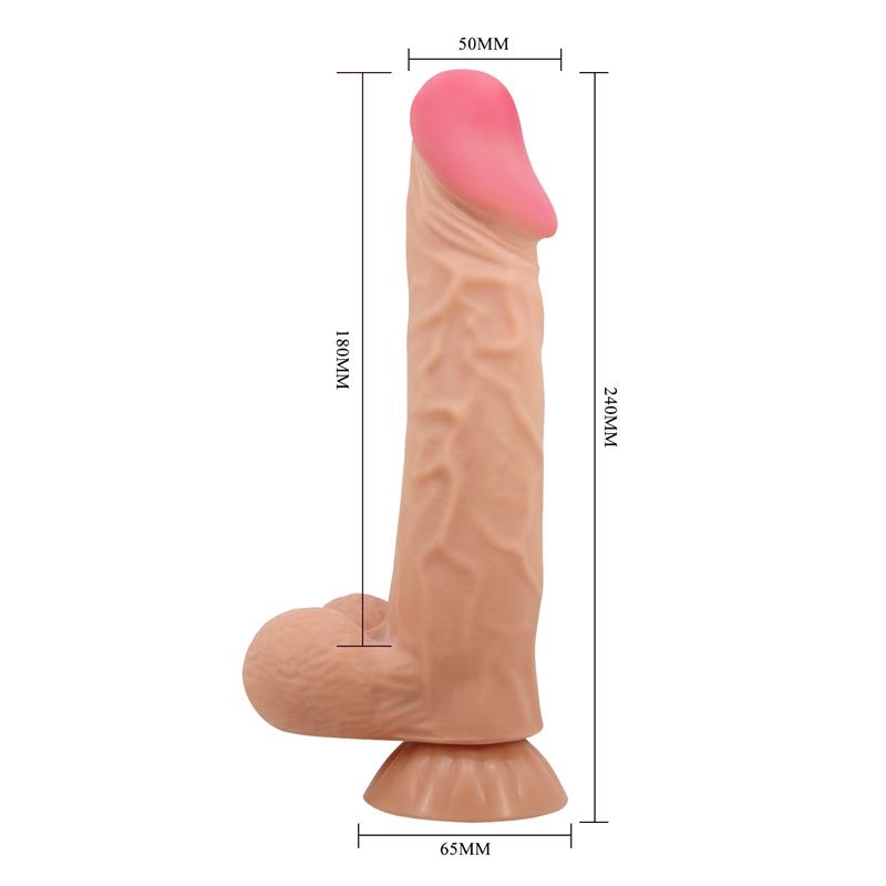 Dildo Realista Piel Deslizante Retractil 24 cm - Imagen 10