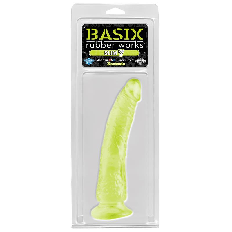 Dildo Slim 17,78 cm Brilla en la Oscuridad - Imagen 2