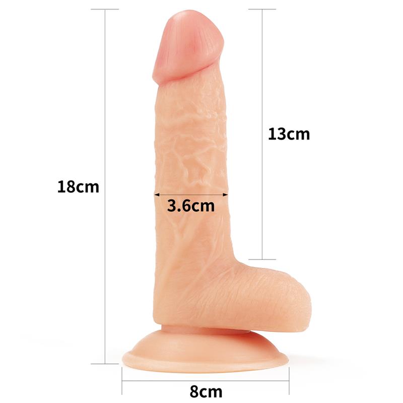 Dildo The Ultra Soft Dude 7 Natural - Imagen 9