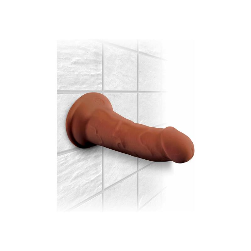 Dildo Triple Densidad 6 Caramelo - Imagen 3