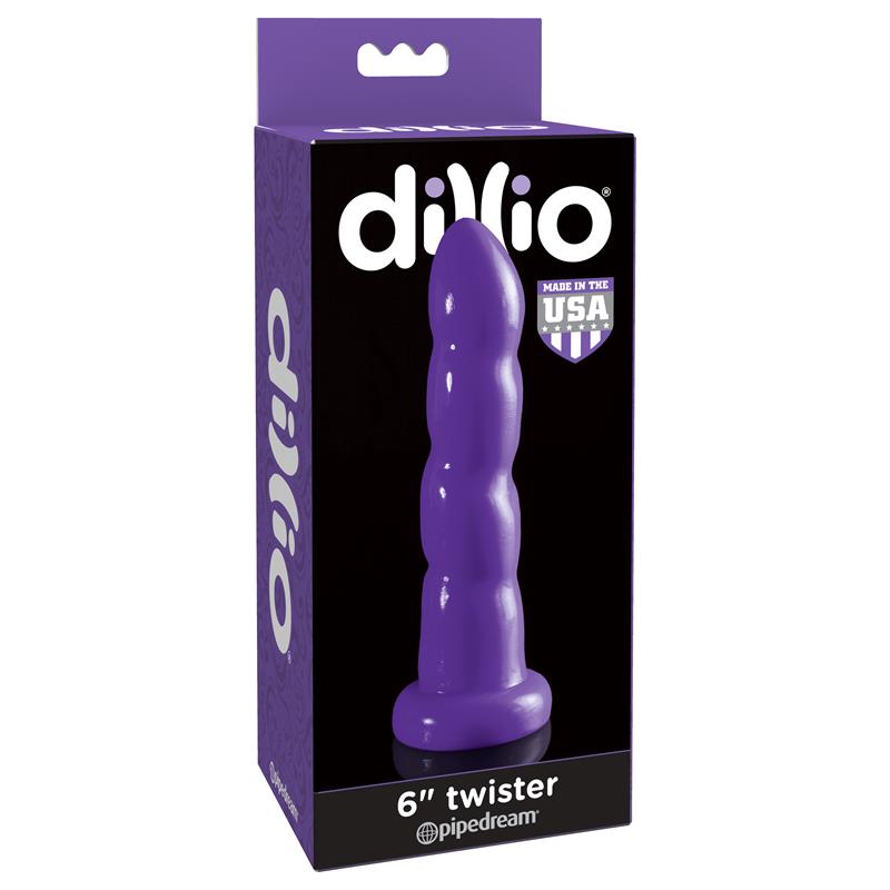Dildo Twister 15,2 cm Púrpura - Imagen 2