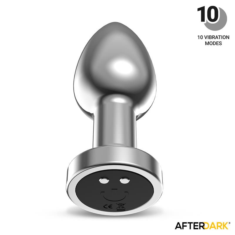 Dimpor Plug Anal Cromado con Vibración USB Magnético Talla S - Imagen 4