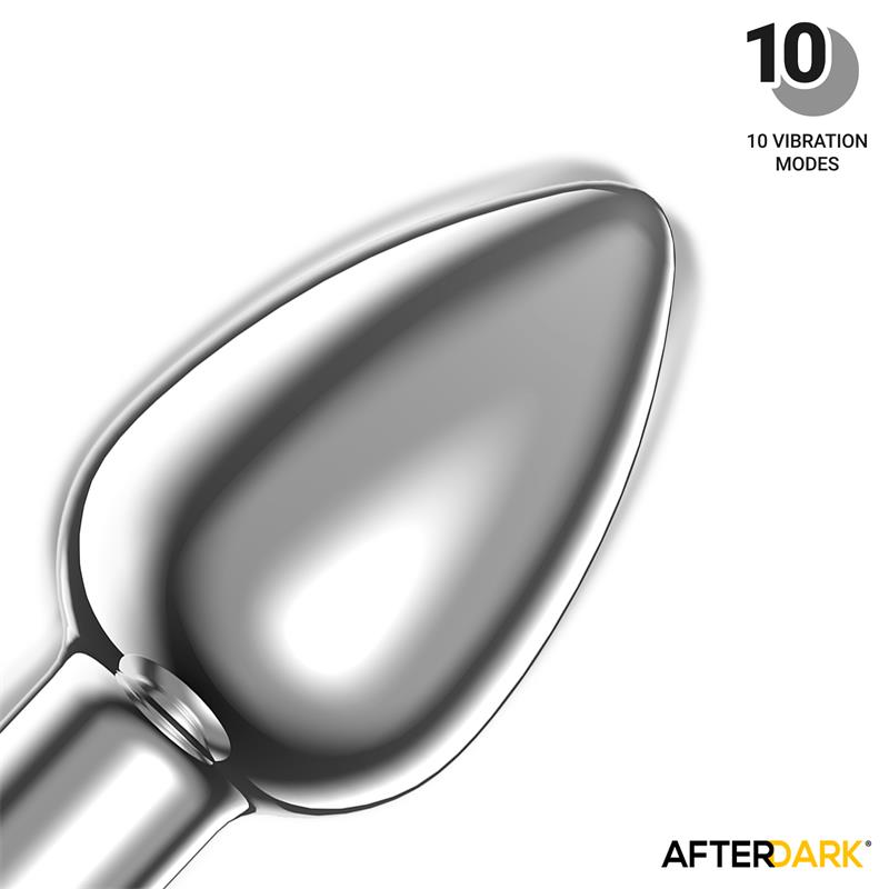 Dimpor Plug Anal Cromado con Vibración USB Magnético Talla S - Imagen 5