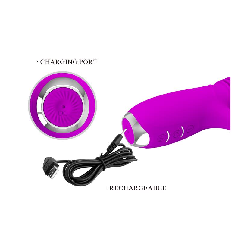 Dorothy Vibrador con Función Up and Down USB Púrpura - Imagen 10