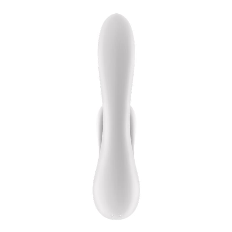 Double Flex Vibrador Punto G 3 Motores Satisfyer APP Connect Blanco - Imagen 5