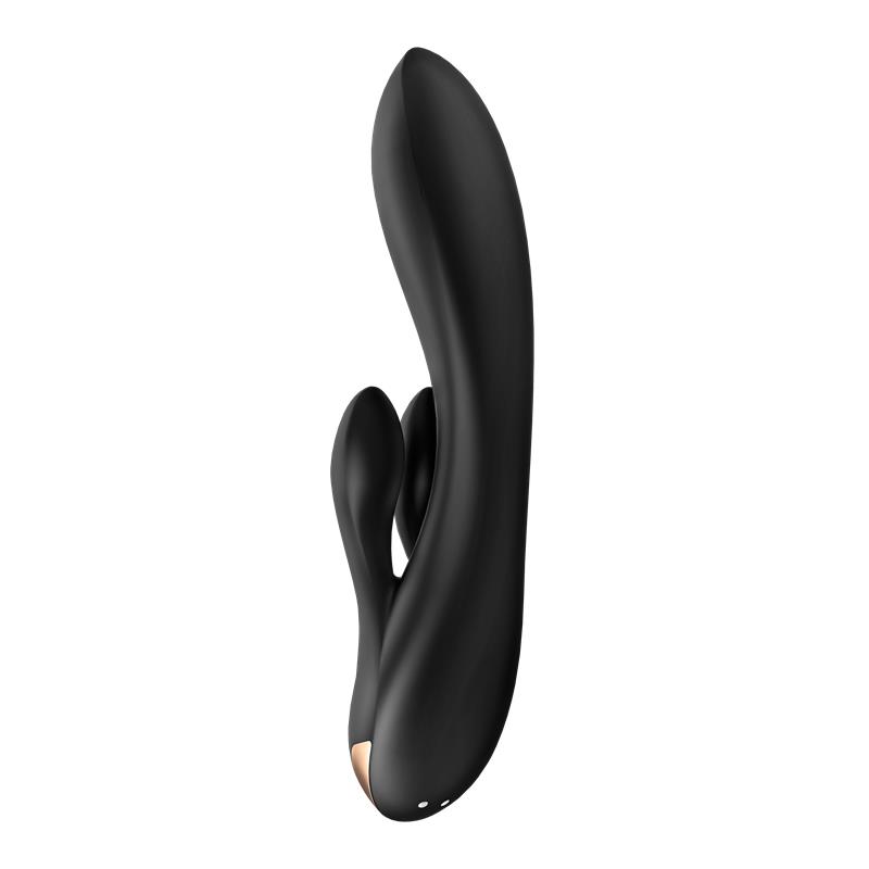Double Flex Vibrador Punto G 3 Motores Satisfyer APP Connect Negro - Imagen 4