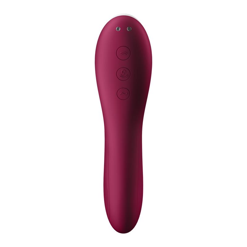 Dual Crush Vibrador y Succionador USB Rojo - Imagen 4