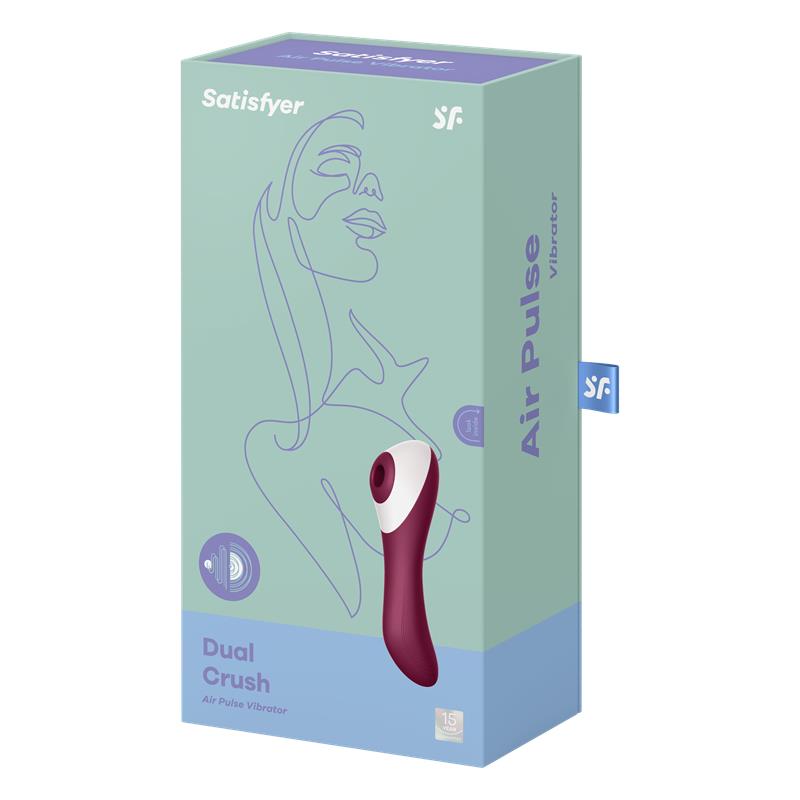 Dual Crush Vibrador y Succionador USB Rojo - Imagen 6