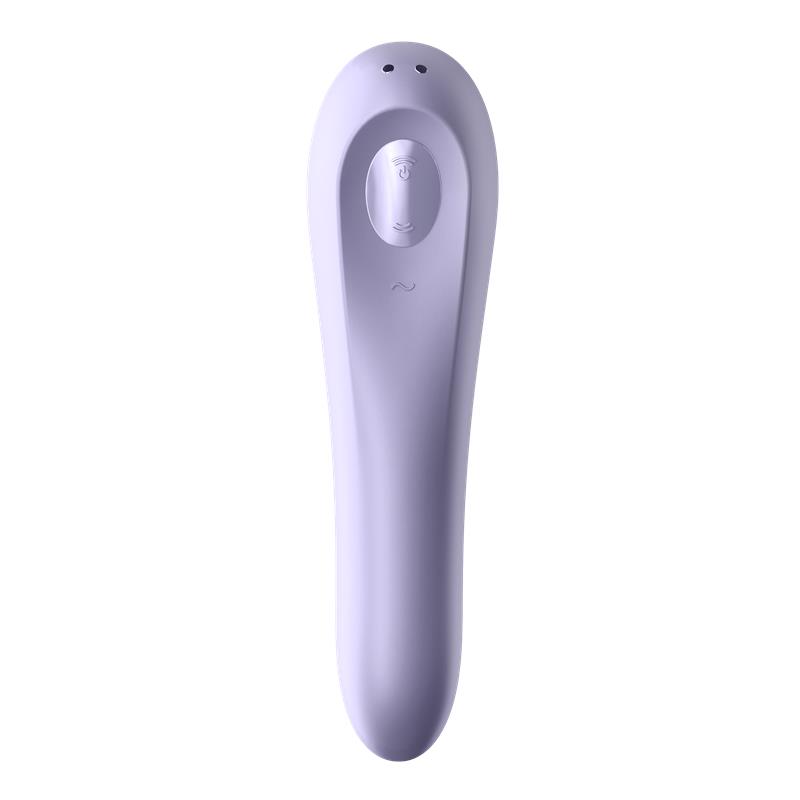 Dual Pleasure APP Vibrador y Succionador de Aire Pulsado Recargable Mauve - Imagen 3
