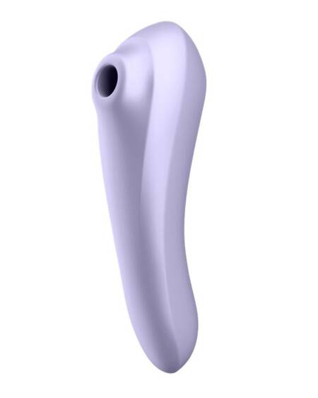 Dual Pleasure APP Vibrador y Succionador de Aire Pulsado Recargable Mauve