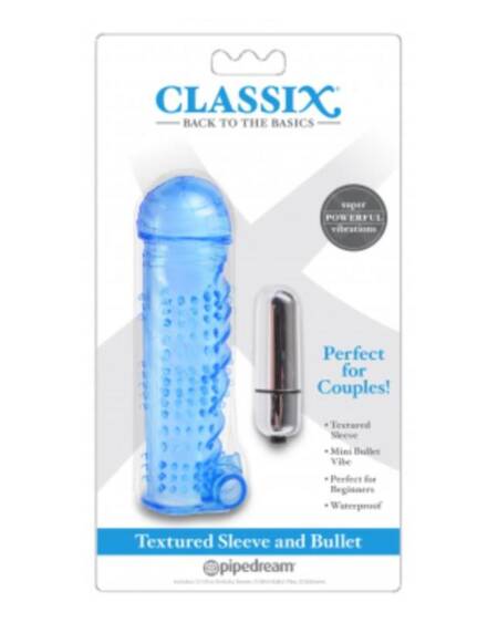 Duo Funda Texturizada y Mini Bala Azul