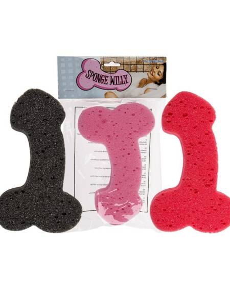 Esponja de Baño Forma de Pene Color Aleatorio 1 Unidad
