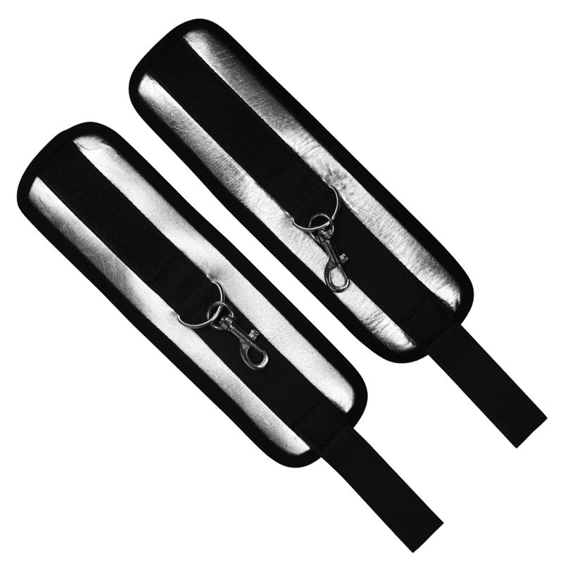 Esposas Velcro Negro y Plateado - Imagen 3
