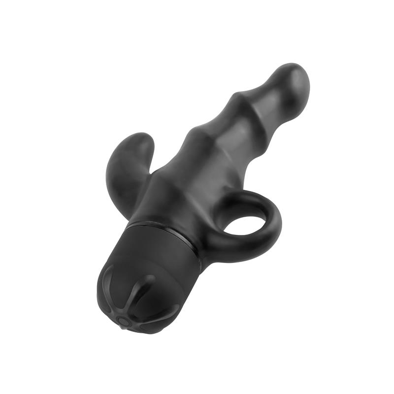 Estimulador Anal con Vibración Vibrating P-Spot Spiral Negro - Imagen 2
