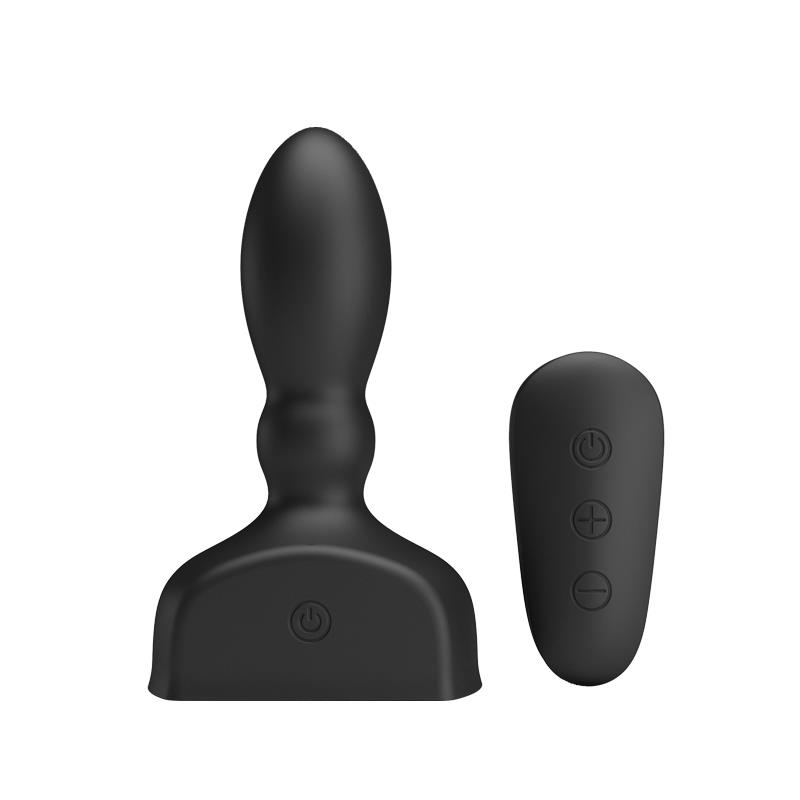 Estimulador Anal Harriet Inflable USB Silicone Negro - Imagen 2