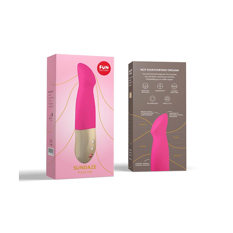 Estimulador con Empuje Sundaze Fuchsia Pink - Imagen 4