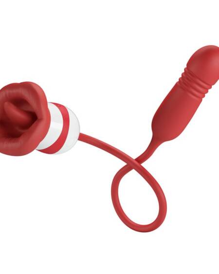 Estimulador de Boca Lameteo y Bala Vibradora con Thrusting Ashlyn