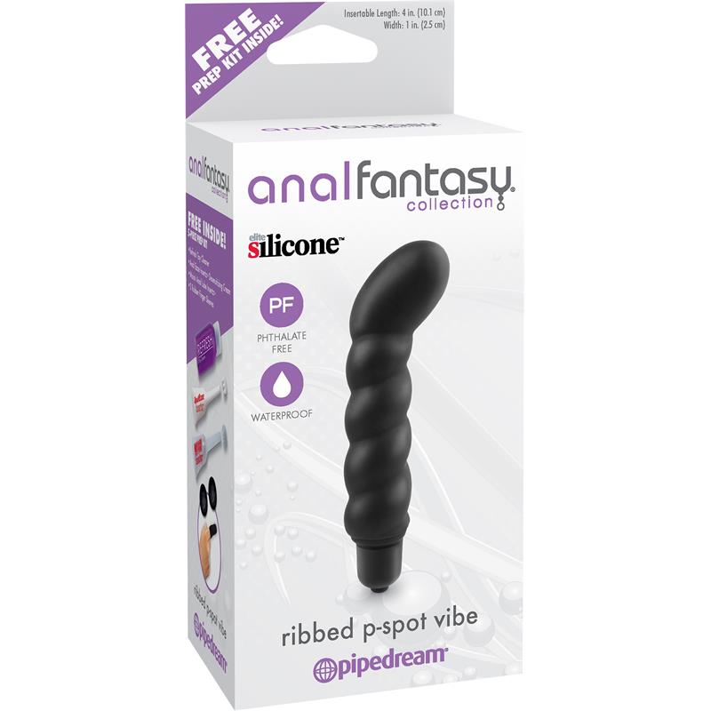 Estimulador Prostático Ribbed P-Spot Vibe Negro - Imagen 3