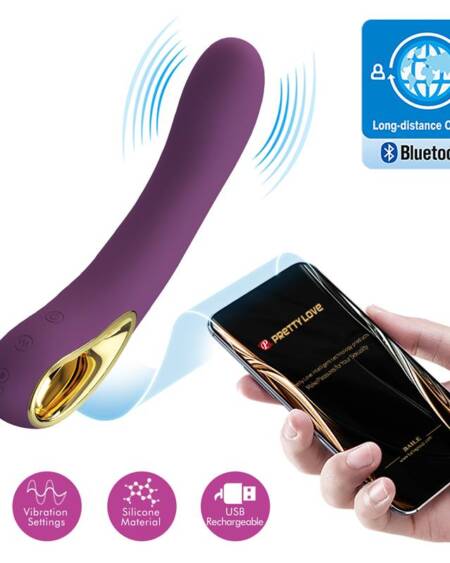 Ethan Vibrador con APP Púrpura