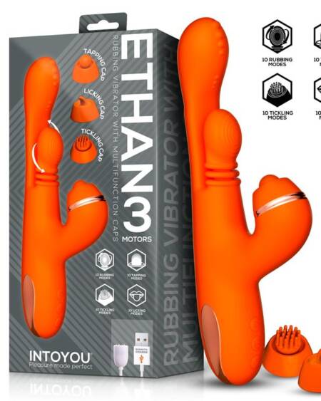 Ethan Vibrador Masaje 360º para el Punto G y Cabezales Intercambiables