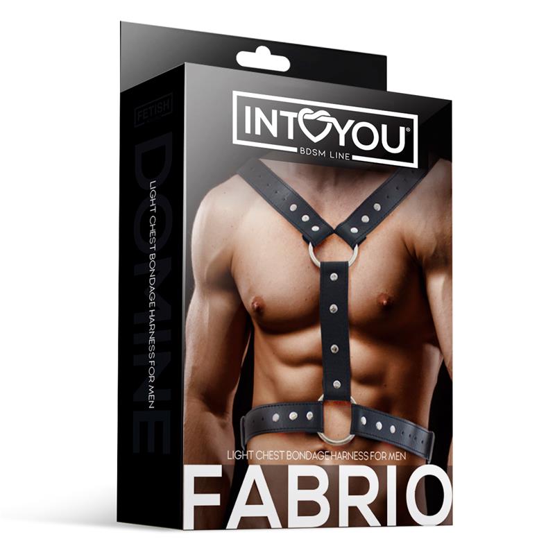 Fabrio Arnés Masculino para Bondage Cuero Vegano - Imagen 4