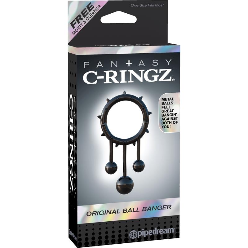 Fantasy C-Ringz Anillo Ball Banger Original Color Negro - Imagen 3