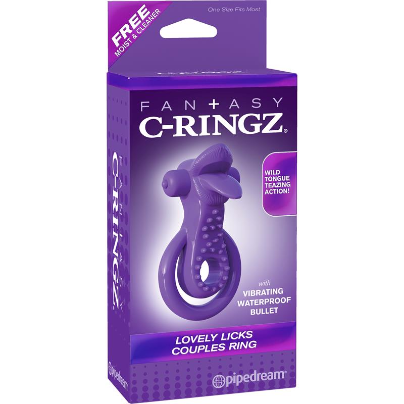 Fantasy C-Ringz Anillo para Parejas Lovely Licks Púrpura - Imagen 3