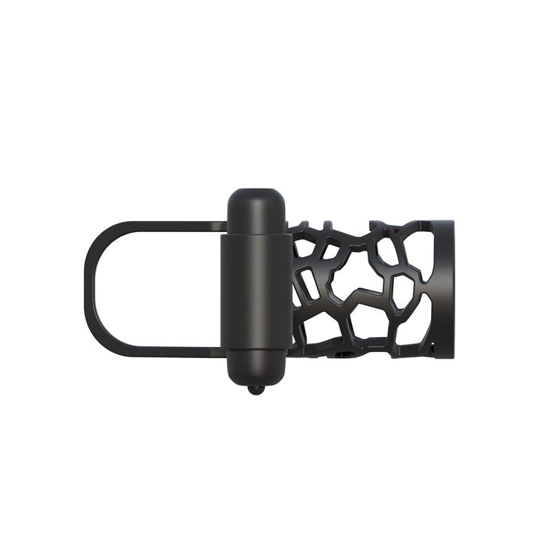 Fantasy C-Ringz Jaula Vibradora de Silicona para el Pene Color Negro - Imagen 4