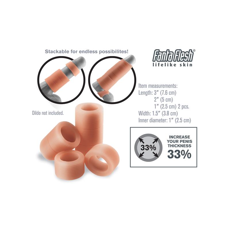 Fantasy X-tensions  Girth Gainer System-Flesh - Imagen 2