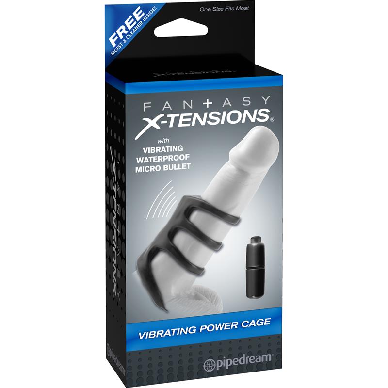 Fantasy X-tensions  Vibrating Power Cage-Black - Imagen 4