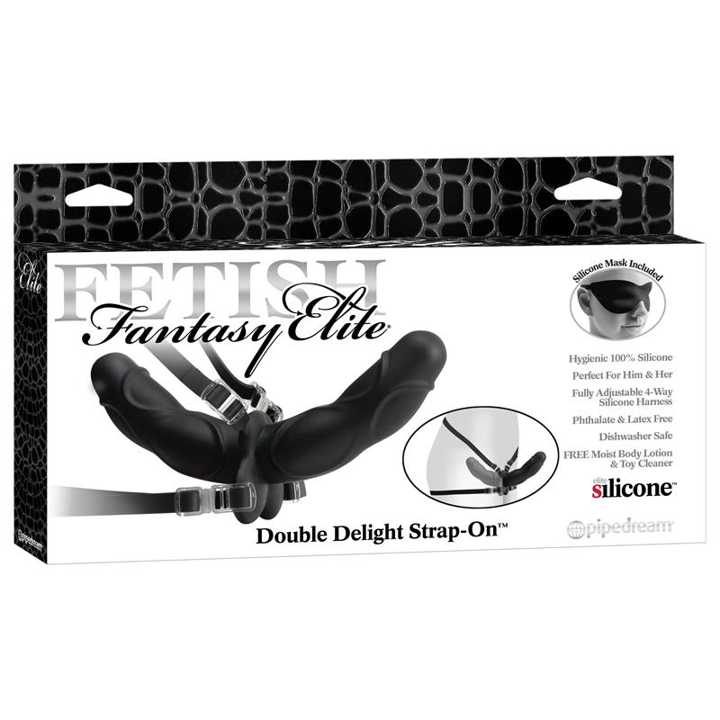 Fetish Fantasy Elite Arnés de Doble Deleite Negro - Imagen 4