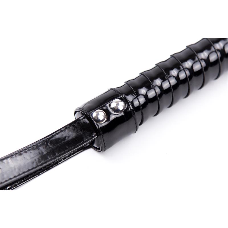 Flogger con Mango Brillante 44 cm Negro - Imagen 7