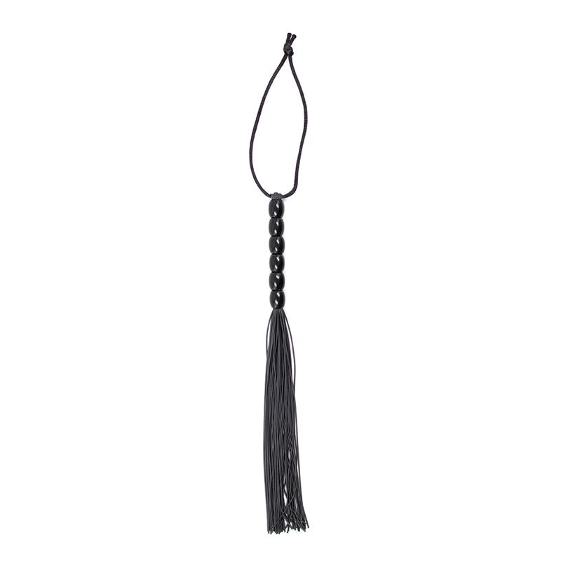 Flogger de Silicona con Mango con 6 Bolas 26 cm Negro - Imagen 2