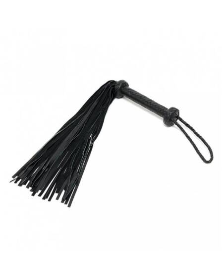 Flogger Trenzado Cuero Negro