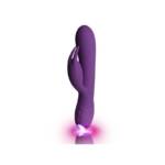 Flutter Rabbit Vibrador con Conejito 2 Motores Púrpura