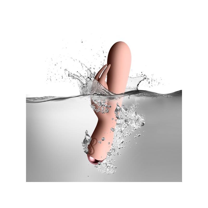 Flutter Rabbit Vibrador con Conejito 2 Motores Rosa - Imagen 3