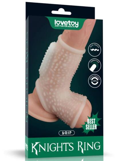Funda el Pene y Testículos con Vibración Drip Knights