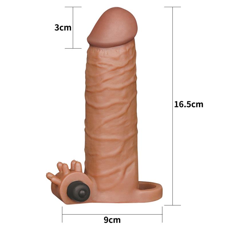 Funda para el Pene con Vibración Add 2 Pleasure X Tender Marrón - Imagen 5